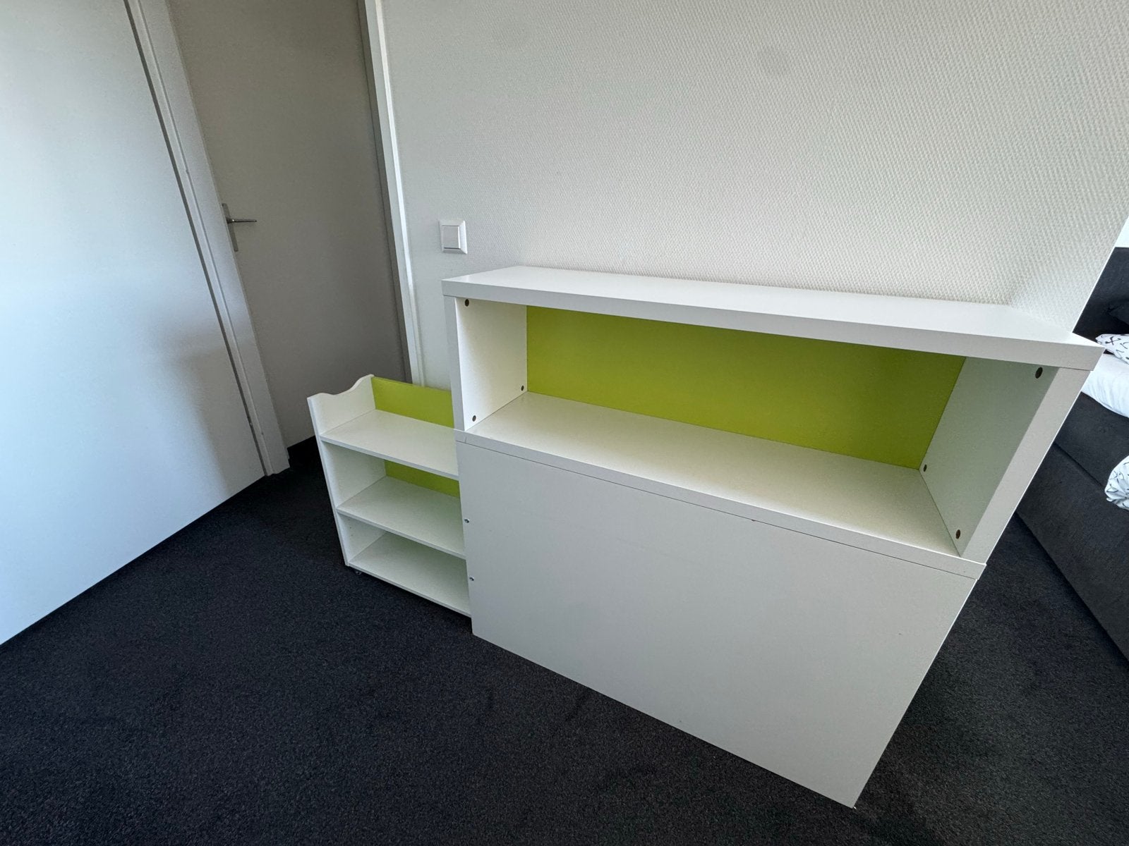 IKEA Odda/Flaxa hoofdbord kastje met opbergruimte, Ophalen, Zo goed als nieuw, Kast