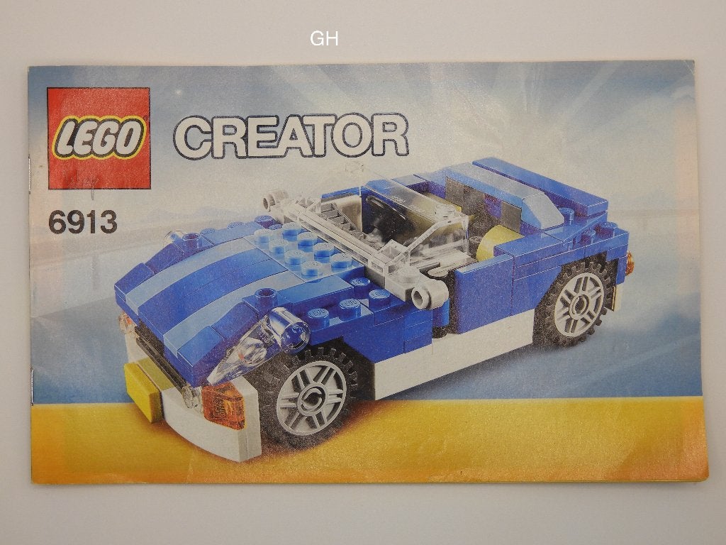 Lego 6913 Blue Roadster, Kinderen en Baby's, Gebruikt, Lego, Inclusief instructies, Ophalen of Verzenden