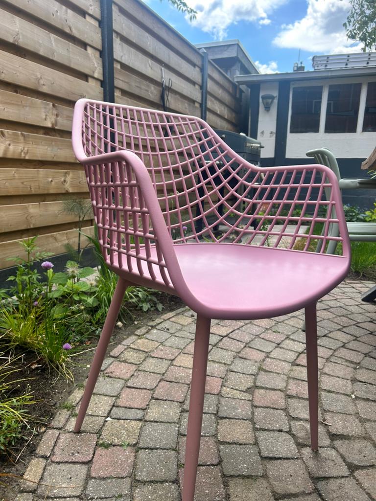 Tuinstoel (Kwantum - Webbing), Ophalen, Zo goed als nieuw, Kunststof