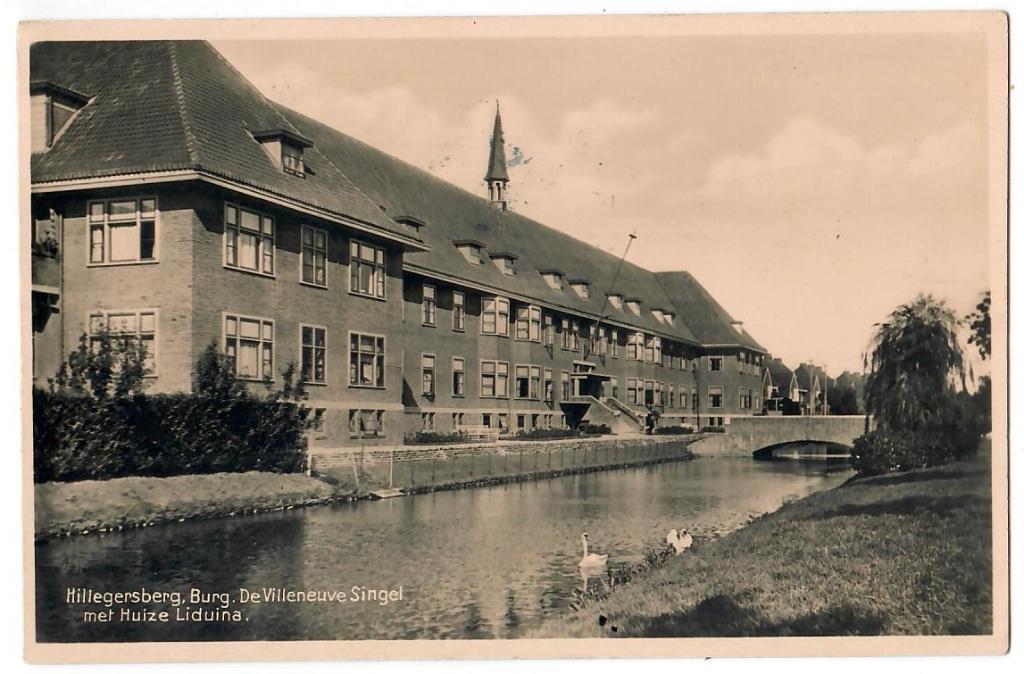Hillegersberg. Burg. De Villeneuve Singel, Verzamelen, Verzenden, 1920 tot 1940, Gelopen, Zuid-Holland
