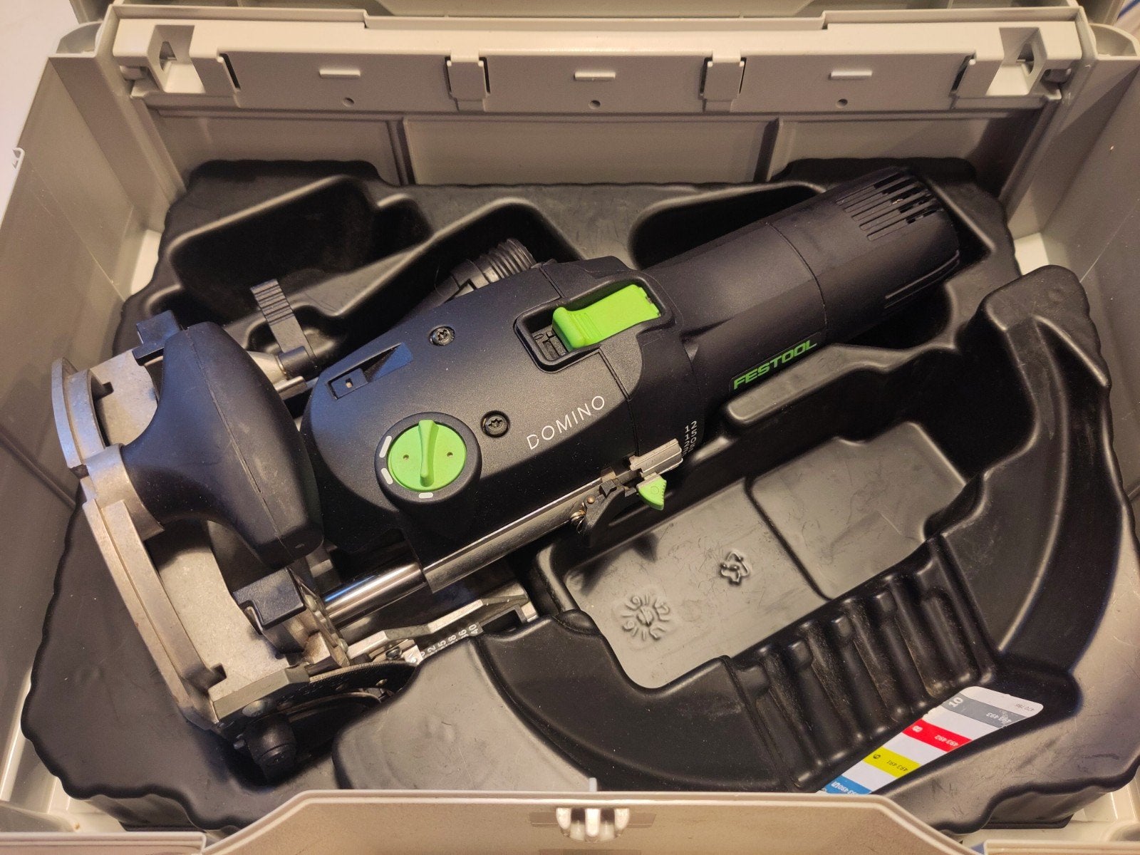 Festool Domino DF 500 Q Lamellenfrees, Lamellenfrees, Ophalen of Verzenden, Zo goed als nieuw, Festool