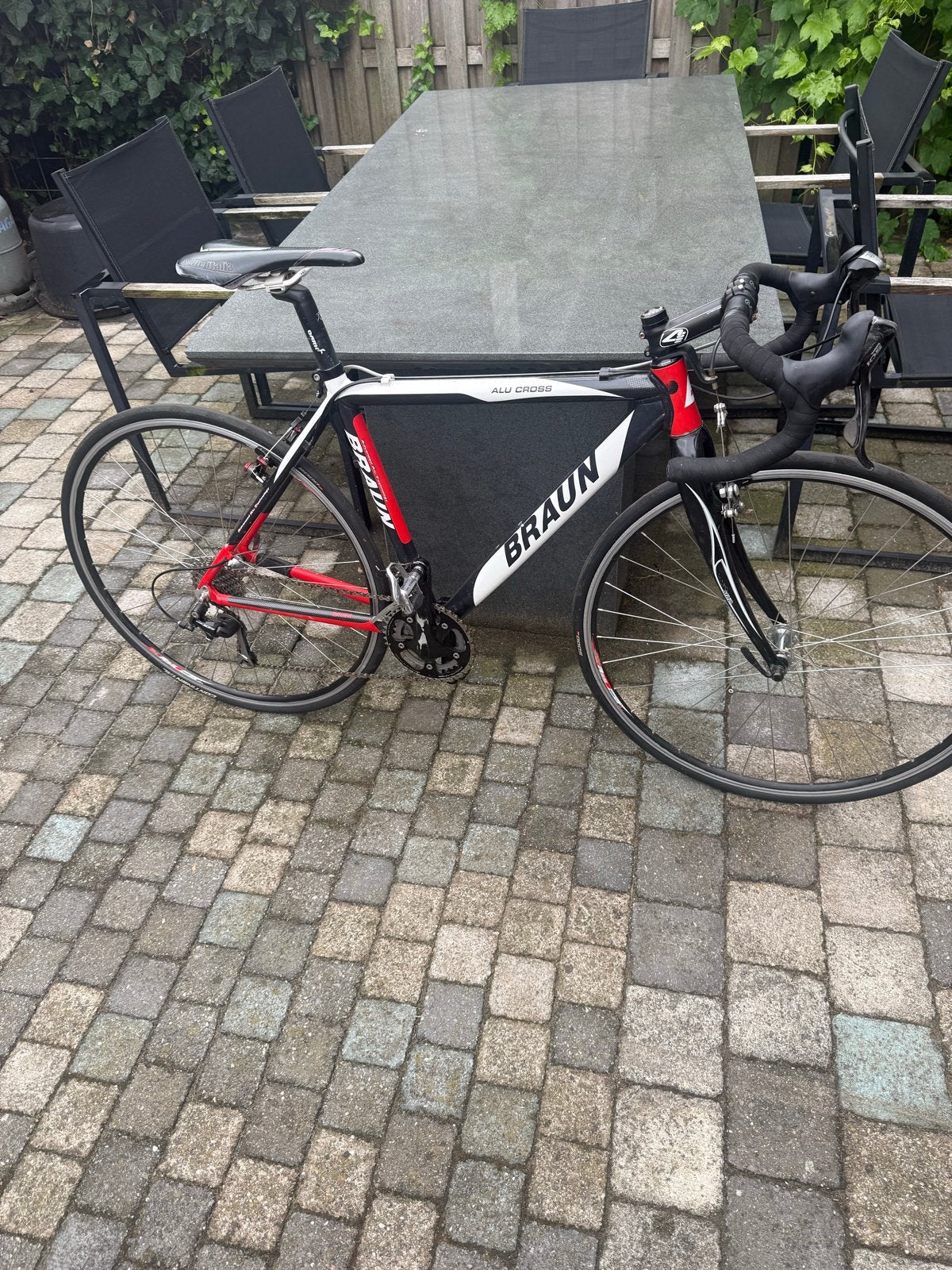 Braun veld/race (handgemaakt) met wegbanden en jeugdverzet, Fietsen en Brommers, 28 inch, Gebruikt, Aluminium, Meer dan 20 versnellingen