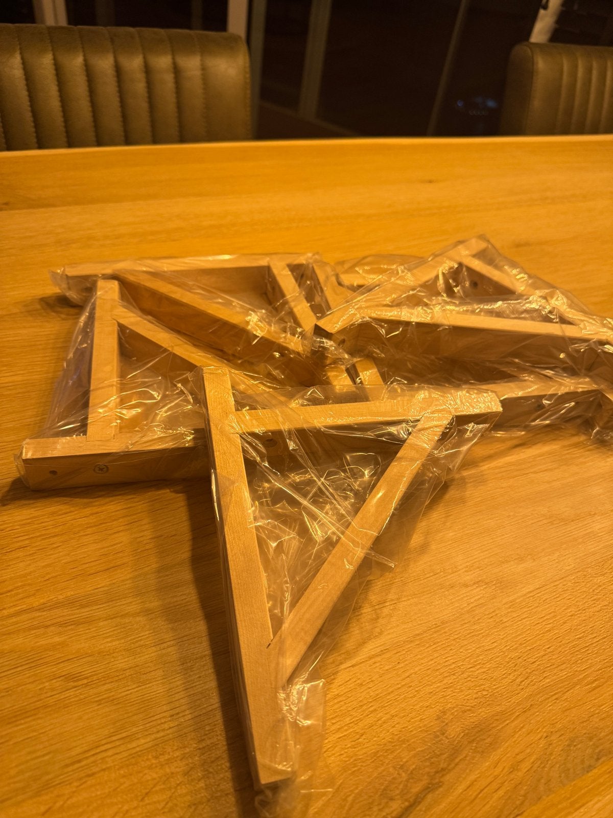 IKEA Ekby Valter plankendragers 6 stuks hout 18x23 cm, Huis en Inrichting, Woonaccessoires | Wandplanken en Boekenplanken, Ophalen of Verzenden