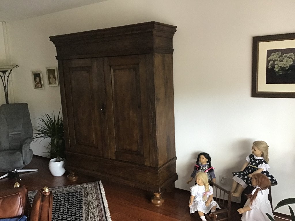 Antieke eiken antieke boerenkast zwaar eiken., Ophalen