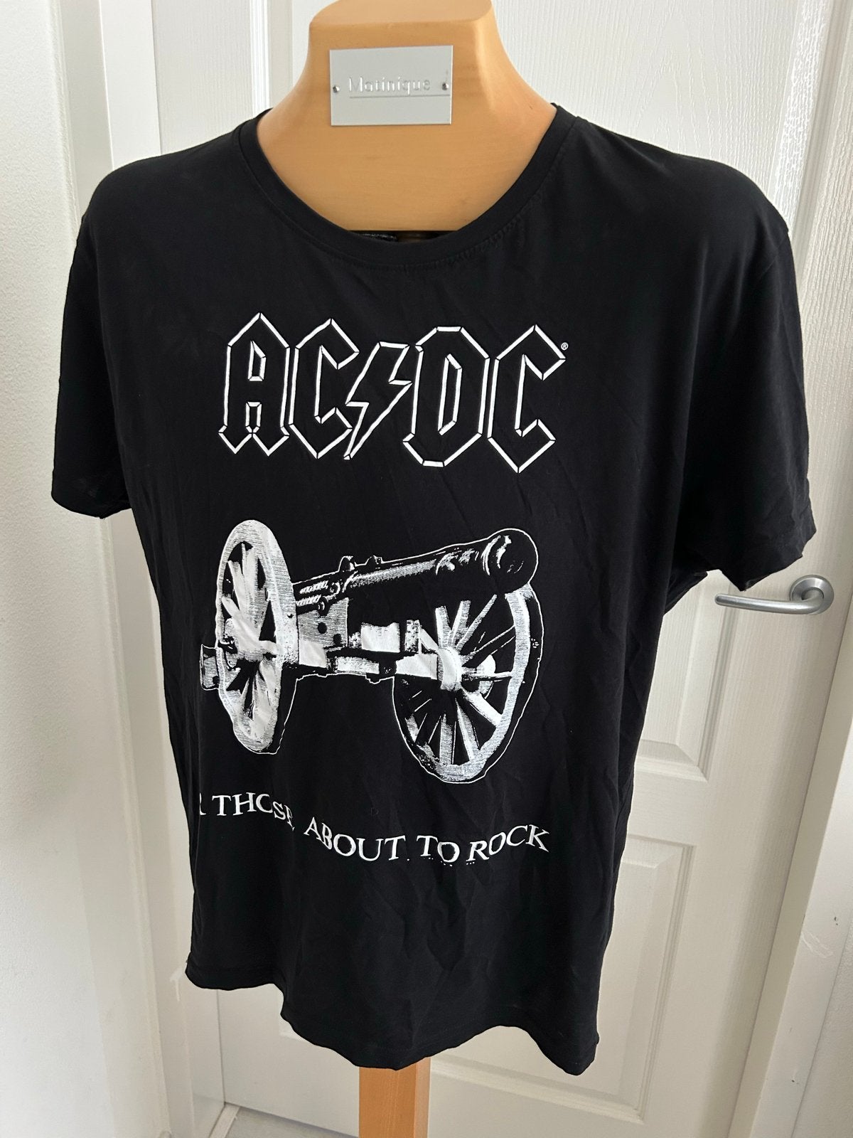 Prachtig AC/DC T-shirt 'For Those About To Rock' - Maat XXL, Ophalen of Verzenden, Zo goed als nieuw, Maat 56/58 (XL), Zwart