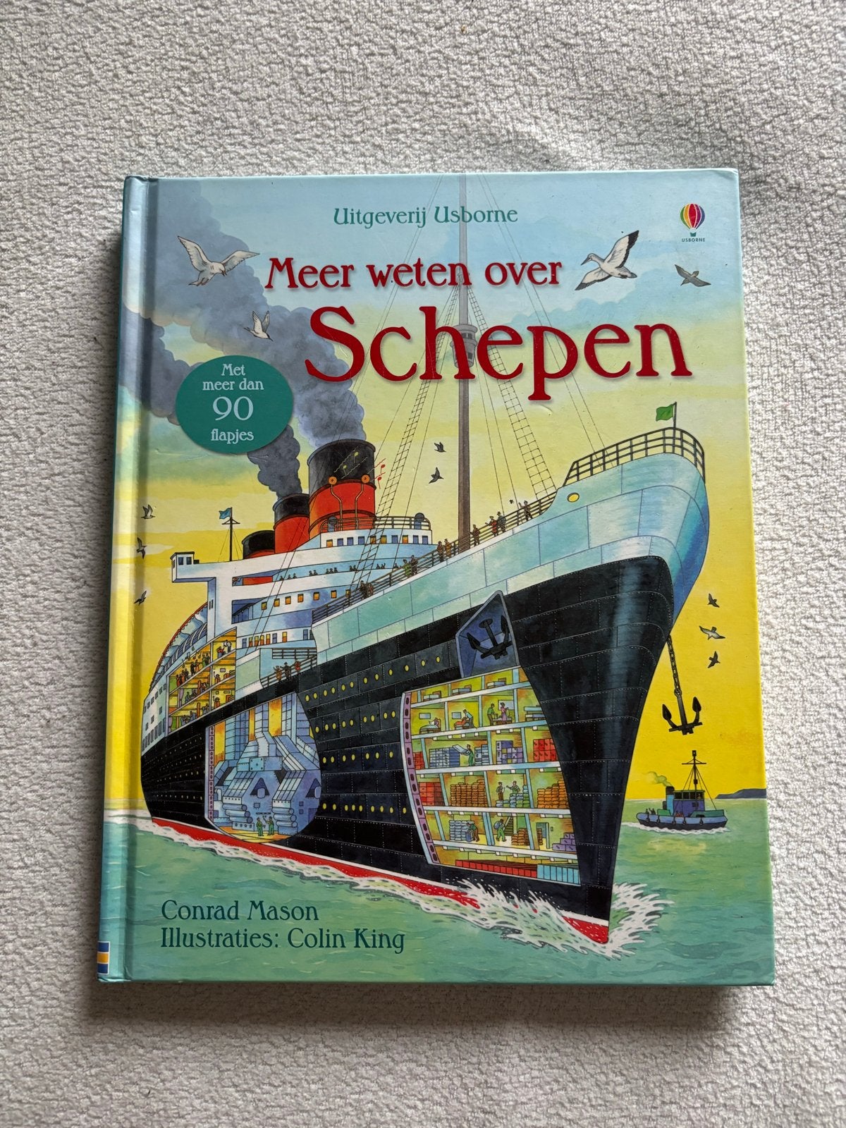 Meer weten over Schepen - Usborne flapjesboek, Boeken, Ophalen of Verzenden, Zo goed als nieuw, Non-fictie