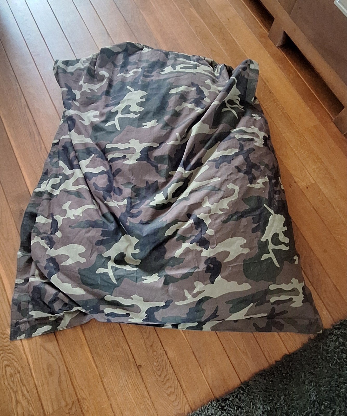 Zitzak met camouflageprint, Huis en Inrichting, Zitzakken, Ophalen, Gebruikt, Overige kleuren, Zitzak