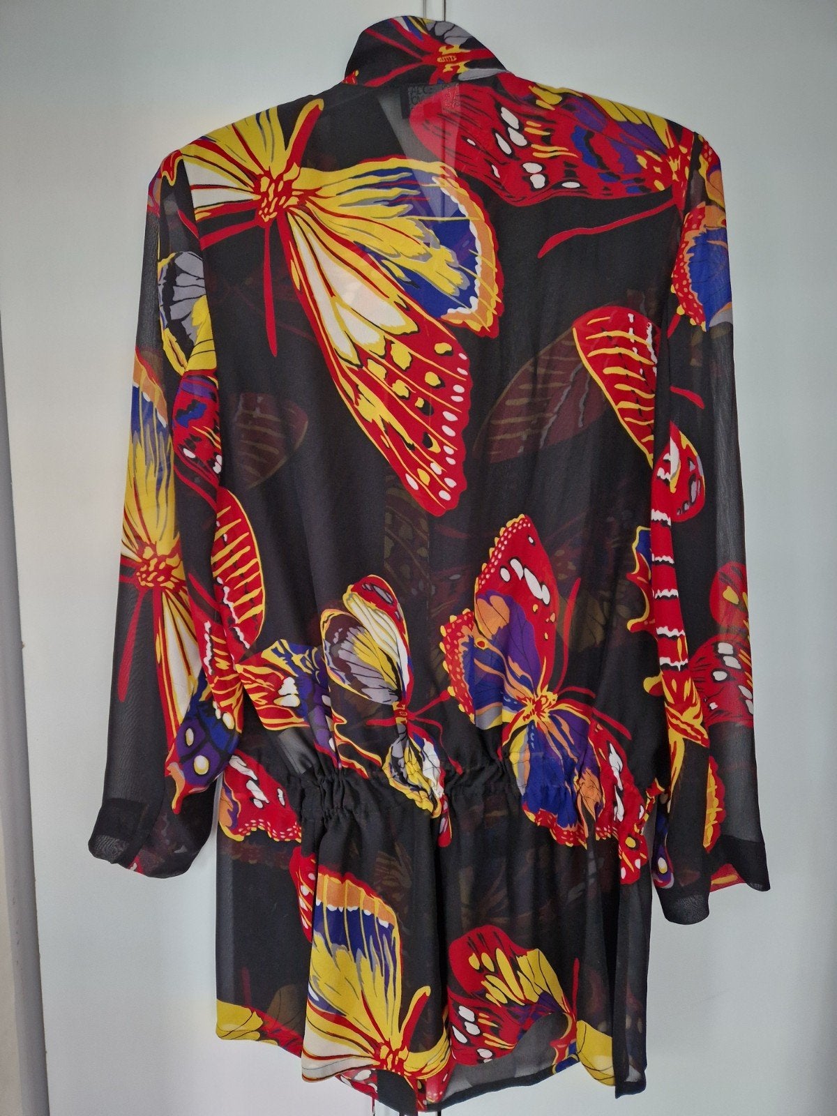 Kleurrijke tuniek blouse met bloemenprint van Edgar Vos, Meerkleurig, Maat 42/44 (L), Ophalen of Verzenden, Zo goed als nieuw