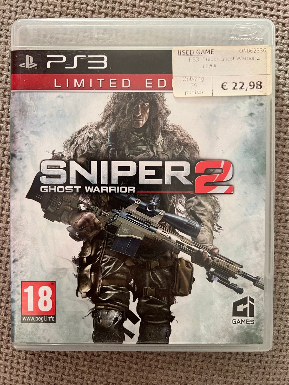 Sniper Ghost Warrior 2 Limited Edition PS3, Gebruikt, Vanaf 18 jaar, Shooter, 1 speler