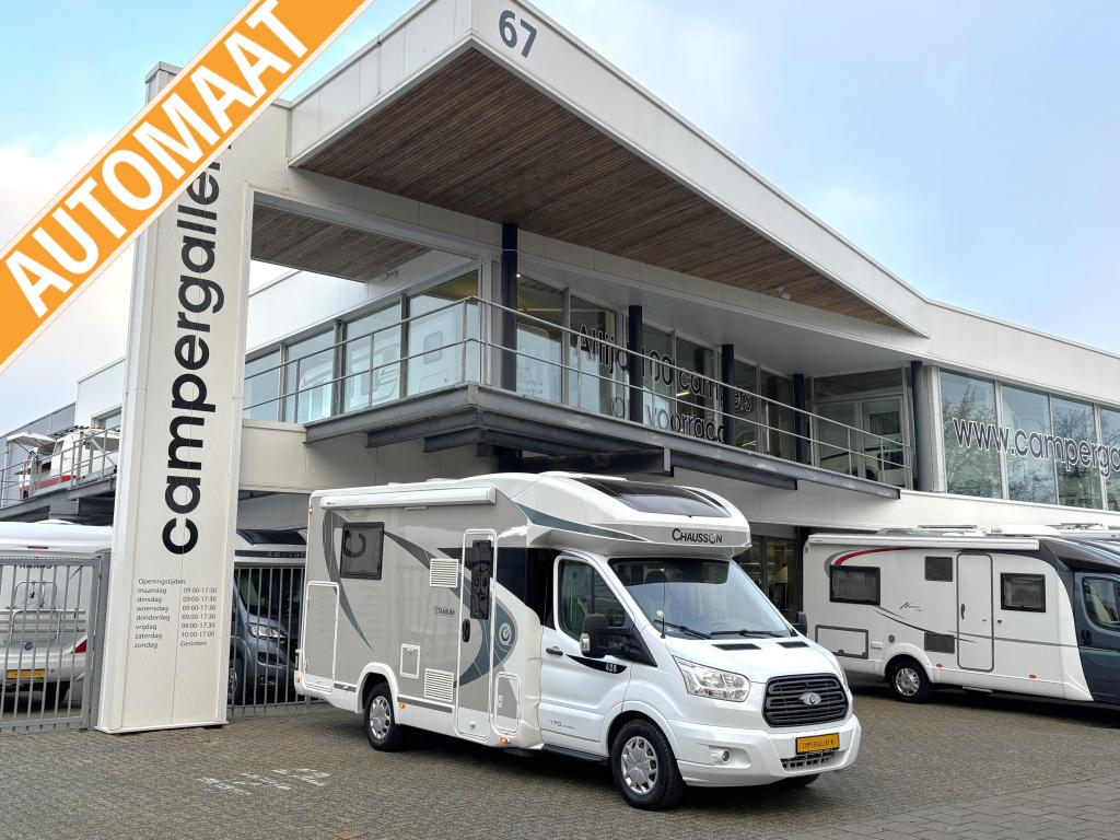 Chausson Titanium 628 AUTOMAAT QUEENSBED CAMERA ZONNEPANEEL, Caravans en Kamperen, Campers, Automaat, Ringverwarming, Diesel, Startonderbreker