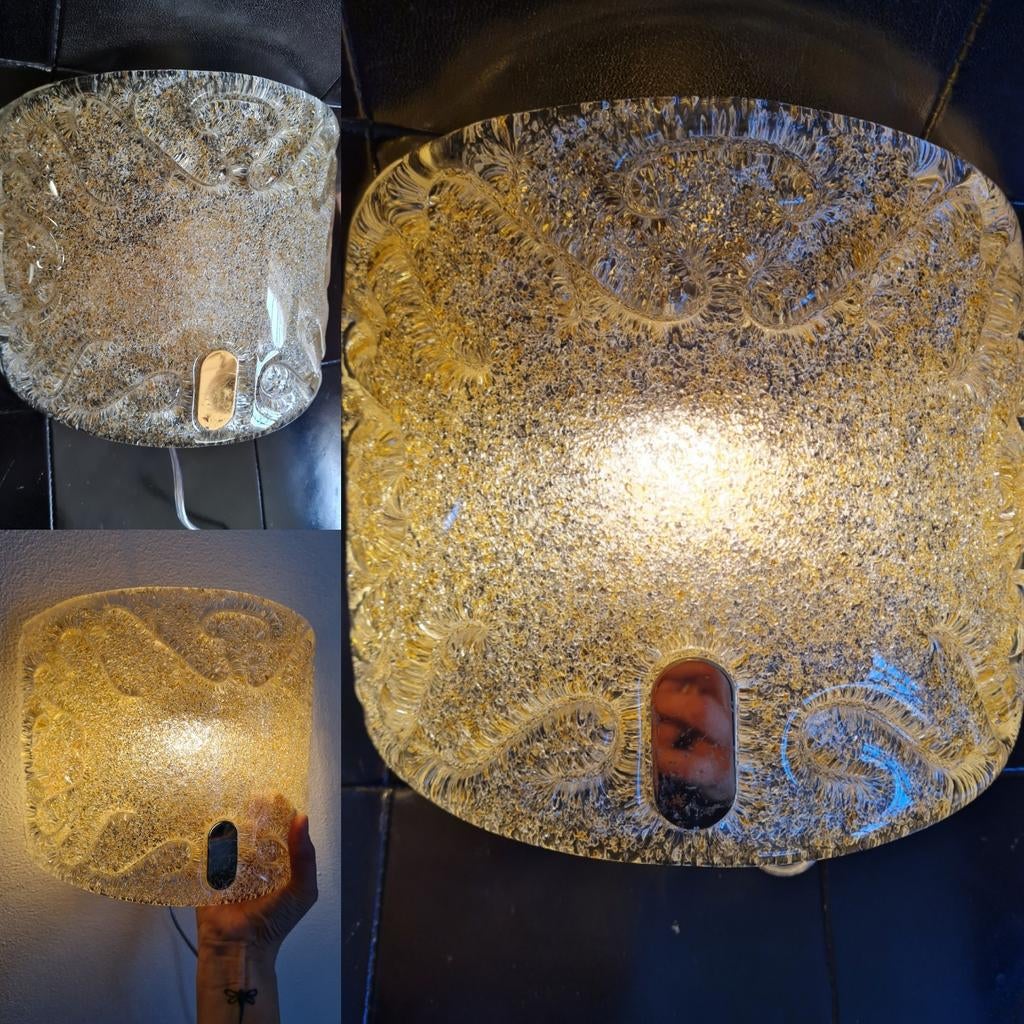 Vintage Vetreria Vistosi Murano Wandlamp, Ophalen of Verzenden