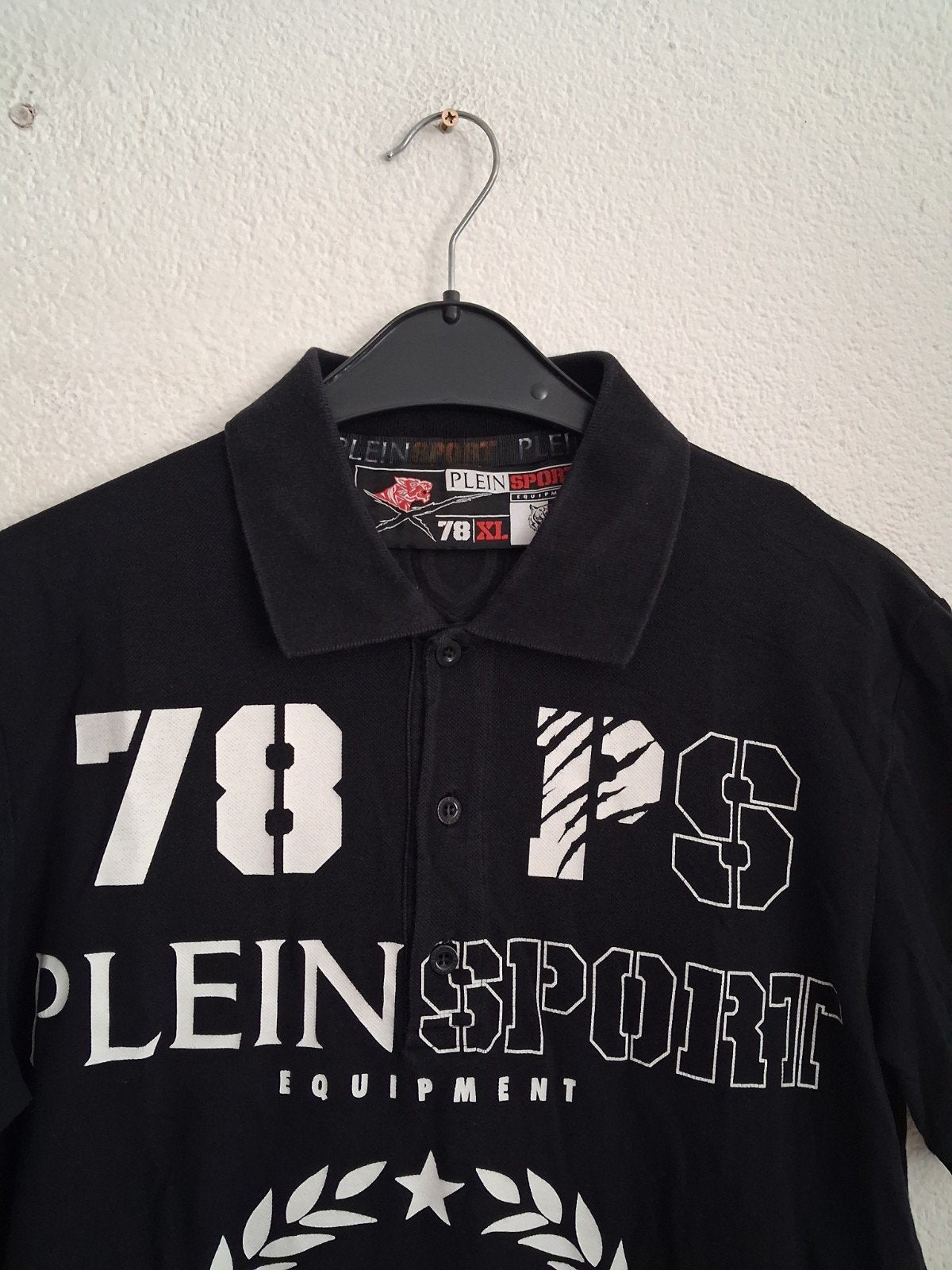 Philip Plein Sport Polo Shirt Zwart Maat XL, Ophalen of Verzenden, Maat 56/58 (XL), Zwart
