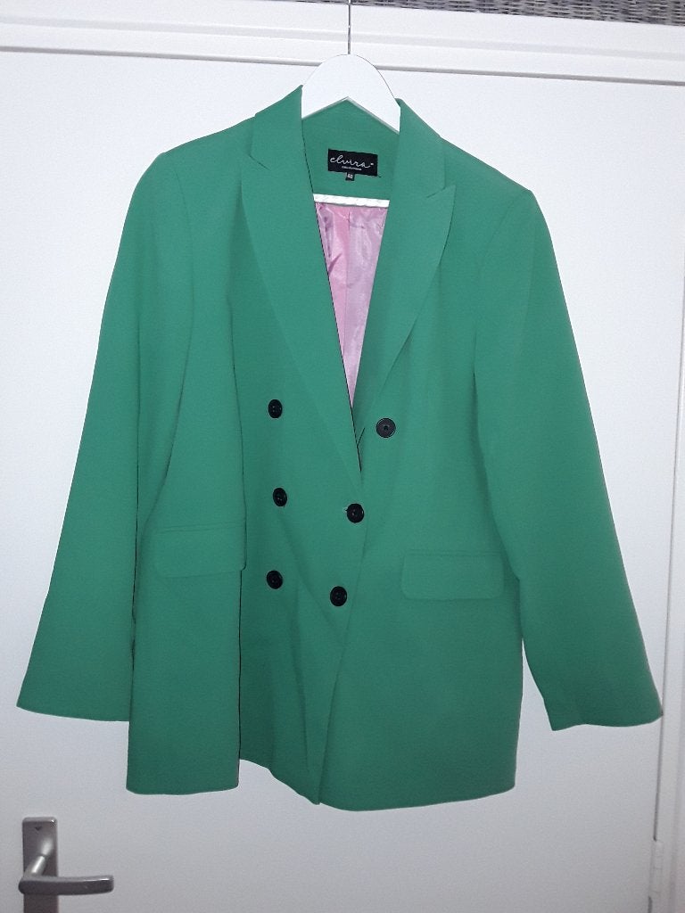 Elvira Groen Colbert Jasje Met 2 Knopen Maat 40, Maat 38/40 (M), Nieuw, Ophalen of Verzenden, Jasje