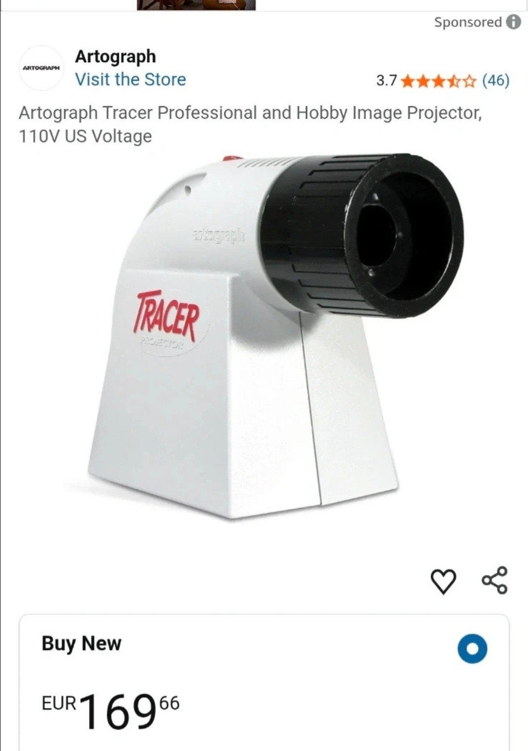 Artograph Tracer Projector, Ophalen of Verzenden, Gebruikt, Met scherm