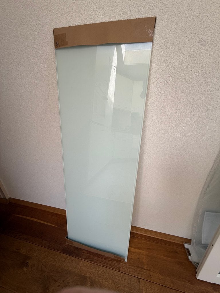Nieuw BESTÅ Bovenblad, glas/wit, 120x40 cm, Ophalen, 100 tot 150 cm, Nieuw, Glas
