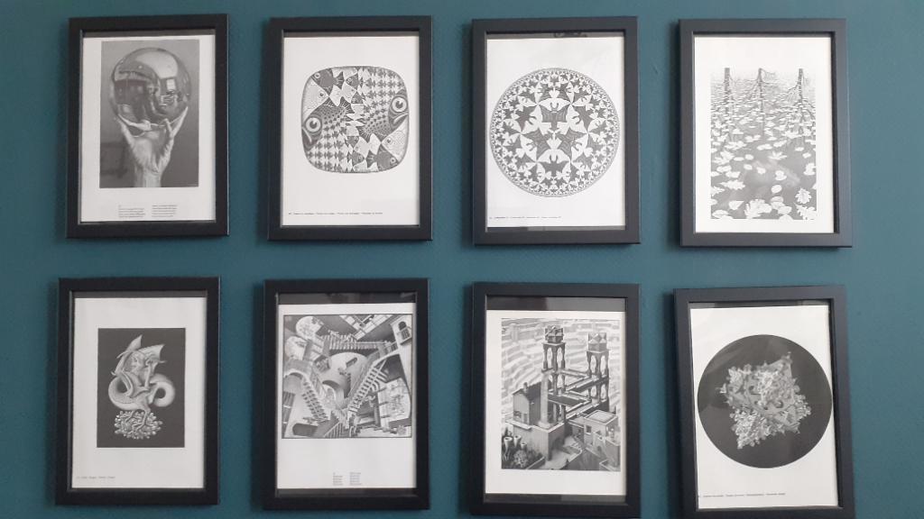 8 Escher prints, Minder dan 50 cm, Ophalen of Verzenden, Minder dan 50 cm, Print