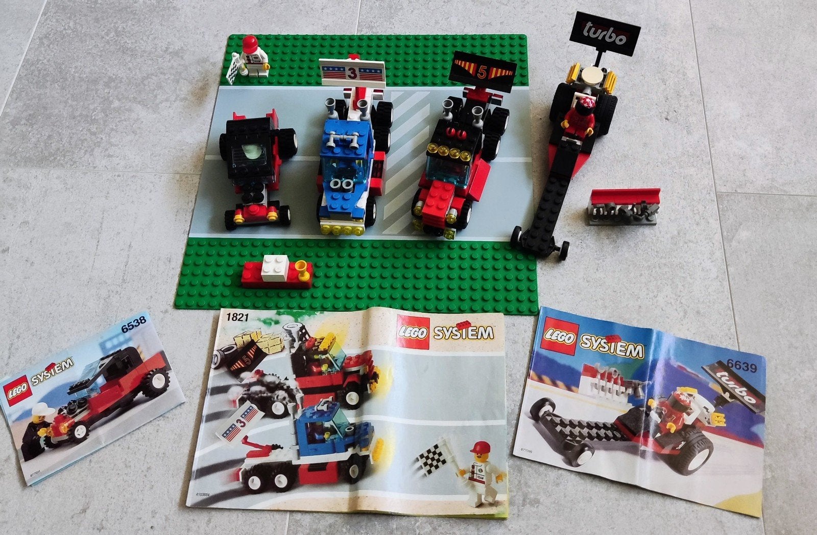 LEGO System Race Set: Vrachtwagens en Dragster., Ophalen of Verzenden, Zo goed als nieuw