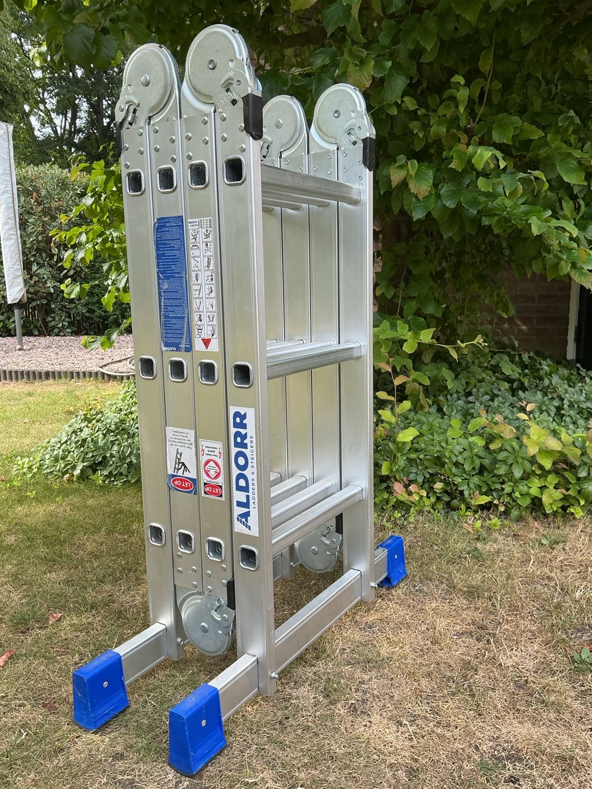 Aldorr vouwladder 4x3, Ophalen, Zo goed als nieuw, 2 tot 4 meter