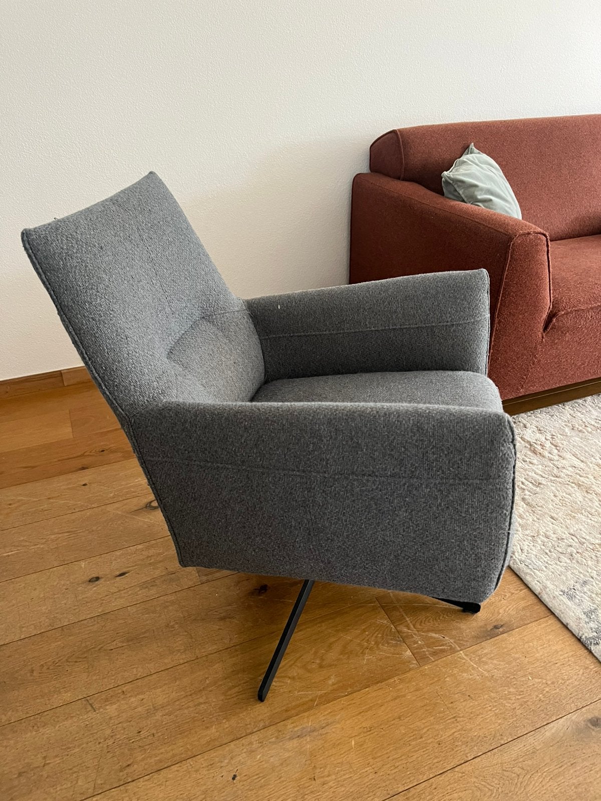 Draai fauteuil, Huis en Inrichting, Fauteuils, Ophalen, Gebruikt, Minder dan 75 cm, Stof