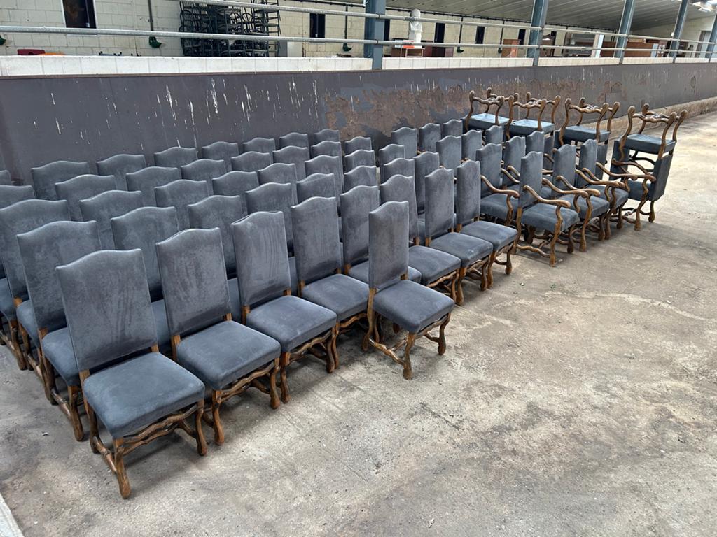 Zeldzame partij Os de Mouton stoelen (40 zonder, 20 met arm), Ophalen of Verzenden