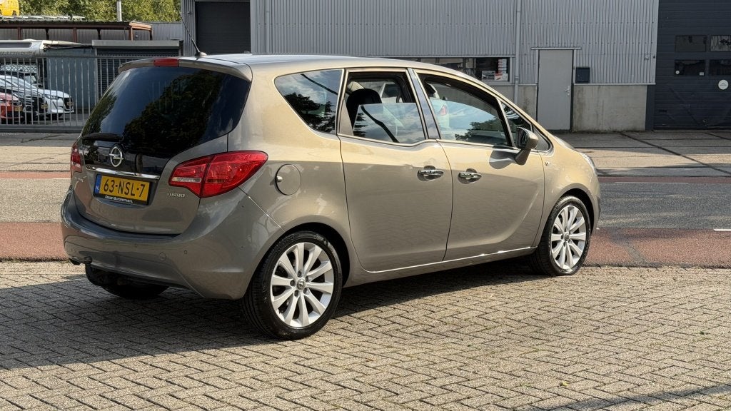 Opel Meriva 1.4 Turbo TREKHAAK AIRCO CRUISE ELEC RAMEN, Auto's, Euro 5, 680 kg, 4 cilinders, Bruin