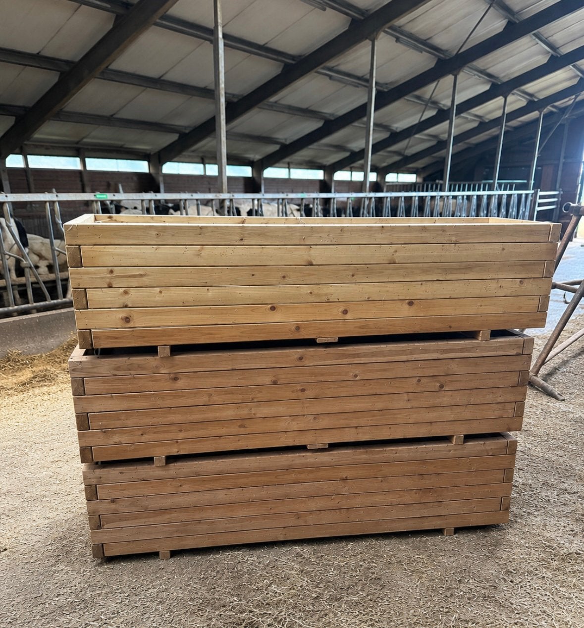 Houten Tuinbakken / Bloembakken / Moestuinbakken, Ophalen, 100 cm of meer, Nieuw, Rechthoekig