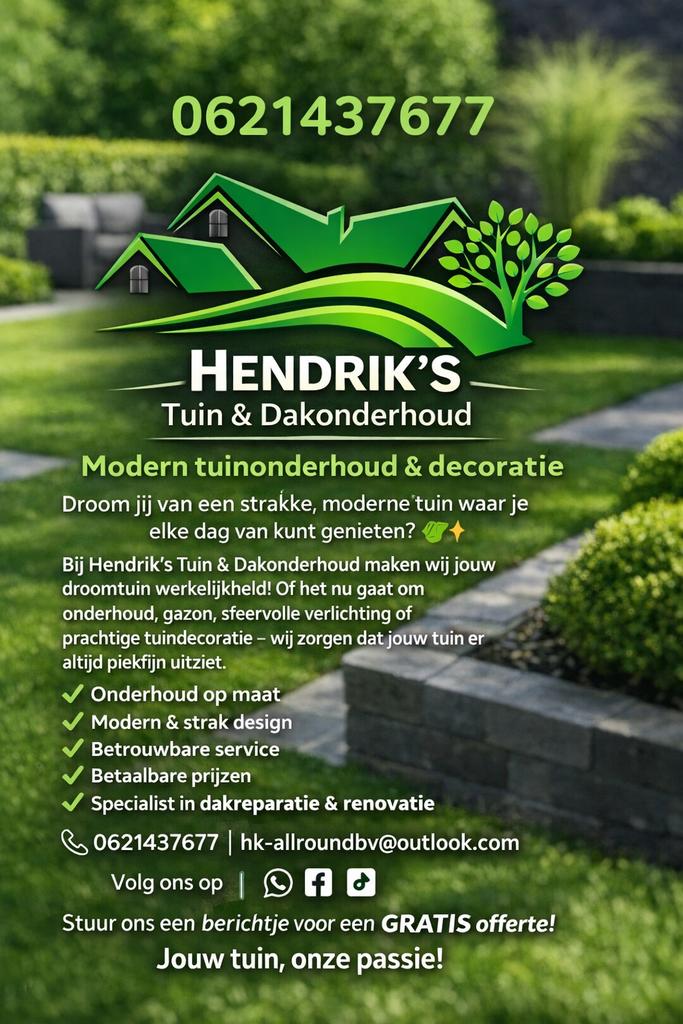 Tuinman beschikbaar – Betaalbaar tuinonderhoud!, Doe-het-zelf en Verbouw, Dakpannen en Dakbedekking, Ophalen of Verzenden