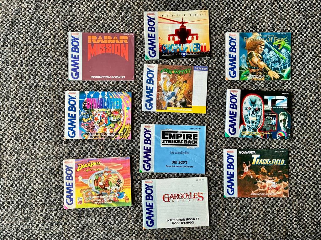Diverse Game Boy handleidingen nintendo GB, Spelcomputers en Games, Gebruikt, Overige genres, 1 speler, Ophalen of Verzenden
