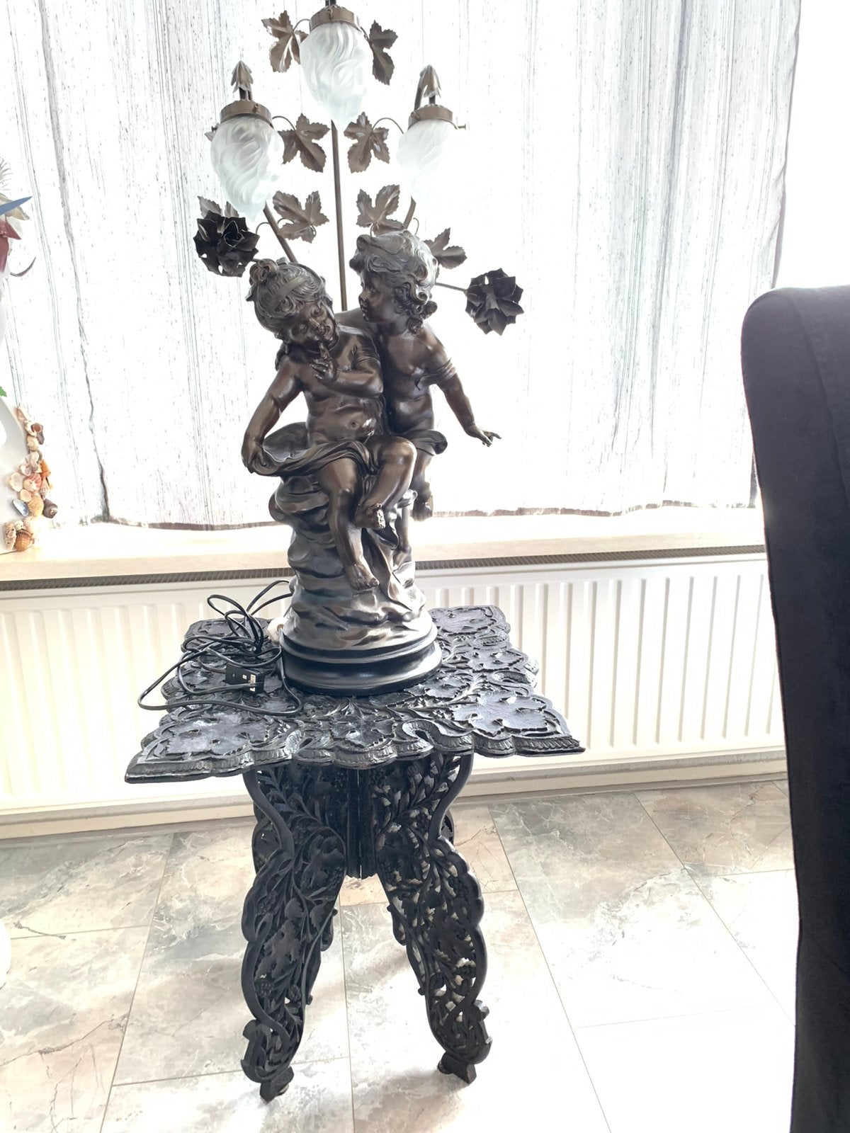 Antieke lamp, Antiek en Kunst, Ophalen
