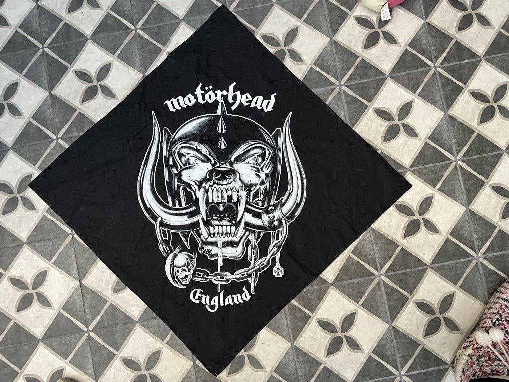 Motorhead - England Bandana - Zwart zie foto nieuw, Verzamelen, Nieuw, Ophalen of Verzenden, Motorhead - England Bandana - Zwart zie foto nieuw