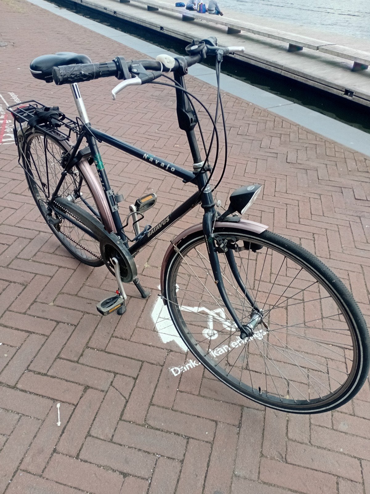 Batavus Navajo Heren City Fiets - Comfortabel en Robuust, Ophalen, Gebruikt, Versnellingen, Batavus