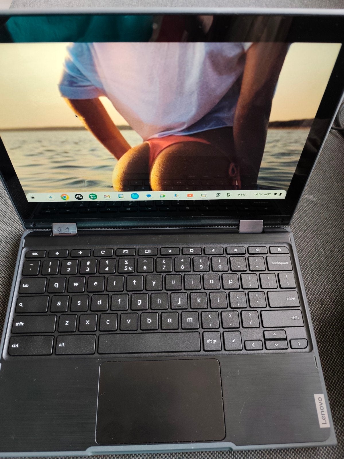 Lenovo 300e Chromebook 2nd Gen - Zo goed als nieuw, 4 GB of minder, Qwerty, Touchscreen, Ophalen of Verzenden
