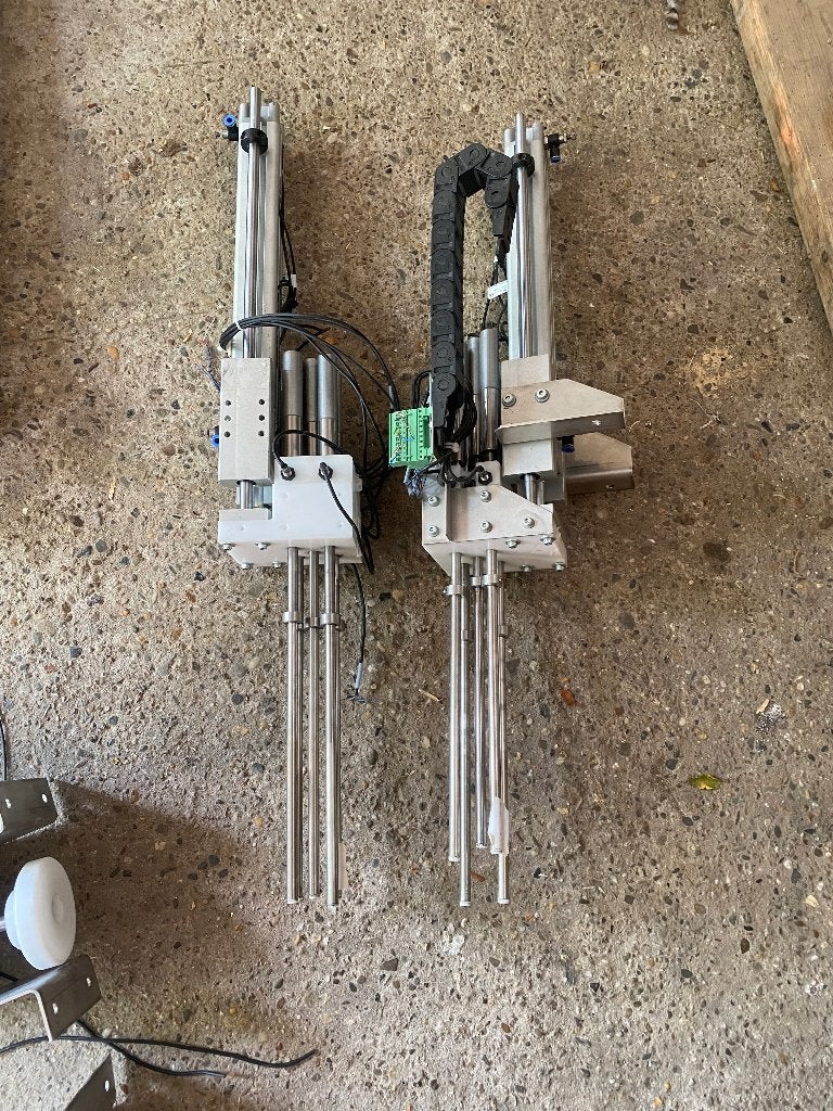 industriële pneumatische lineaire actuator, Ophalen of Verzenden, Zo goed als nieuw