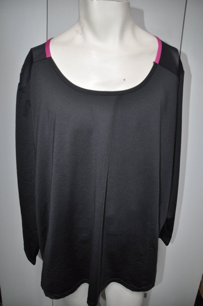 MZ31 Sport Shirt maat 56, Kleding | Dames, Grote Maten, Ophalen of Verzenden, Zo goed als nieuw, Zwart, Shirt of Top