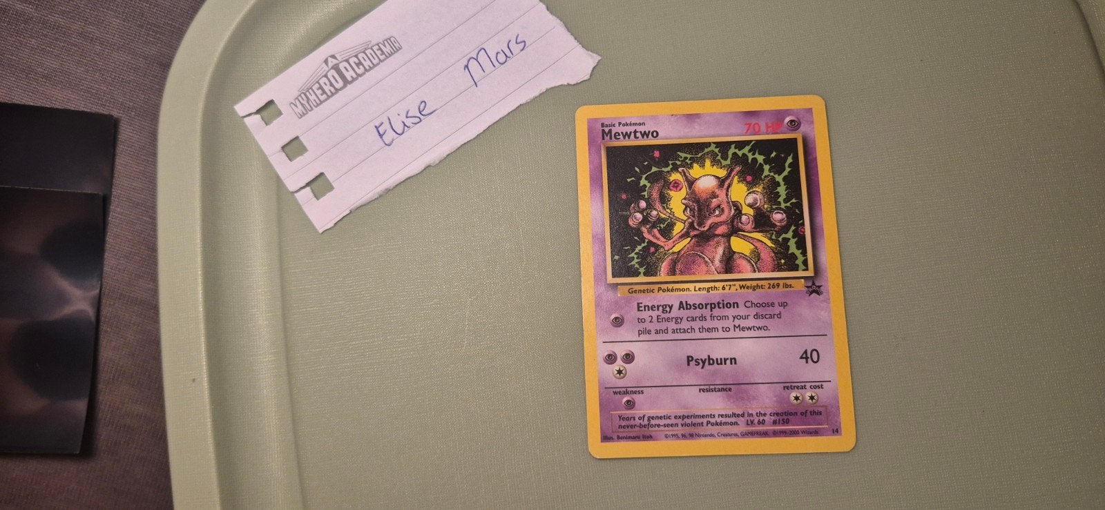 Mewtwo Black Star Promo #3 (Wizards of the Coast), Ophalen of Verzenden, Gebruikt, Losse kaart