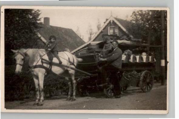 Loosdrecht AARDAPPELEN & GROENTENKAR FOTOKAART zie info, Ophalen of Verzenden, 1920 tot 1940, Ongelopen, Noord-Holland