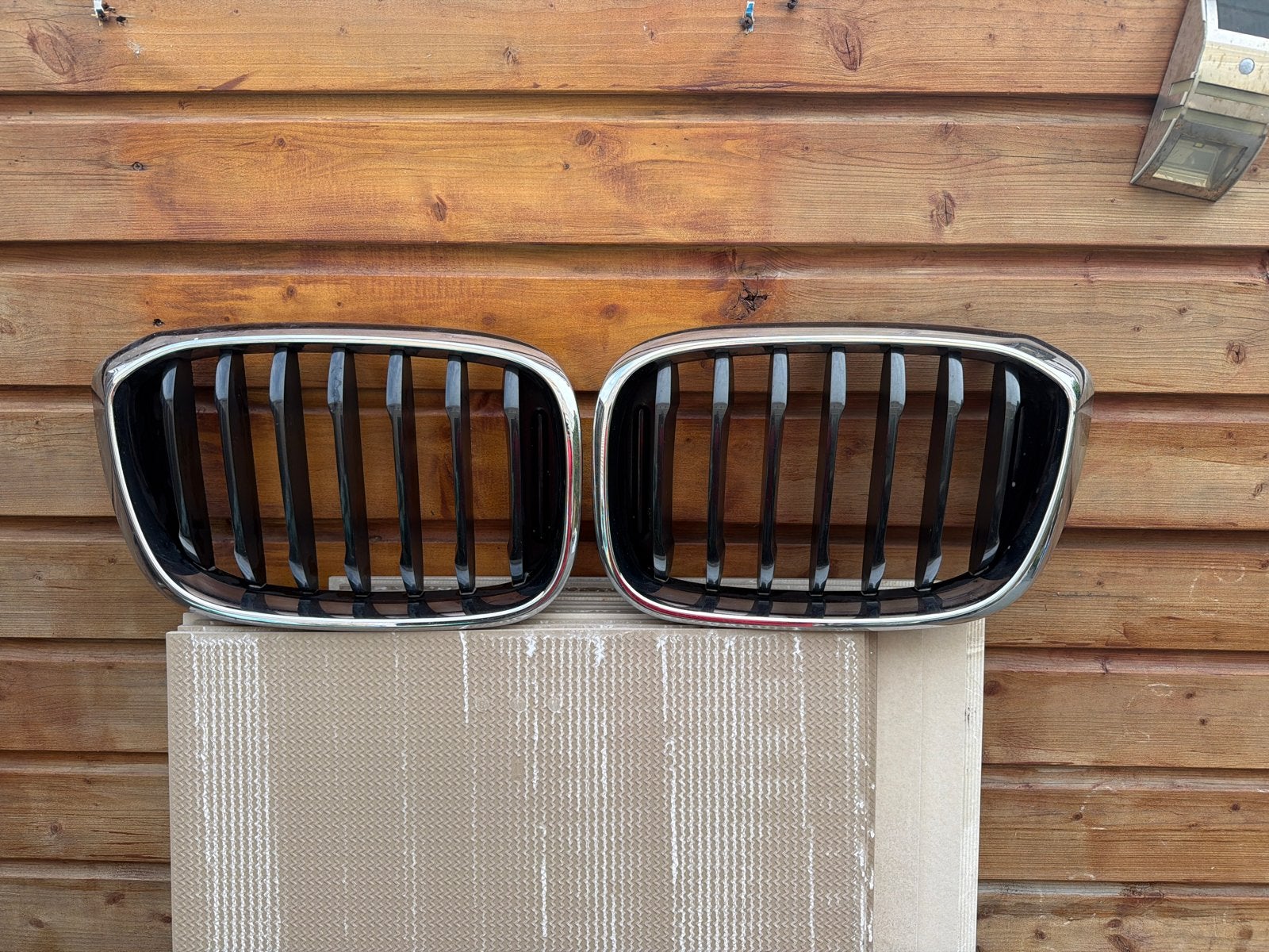 BMW Nierengrille Set Glanzend Zwart, Auto-onderdelen, Ophalen, Gebruikt, Voor, BMW