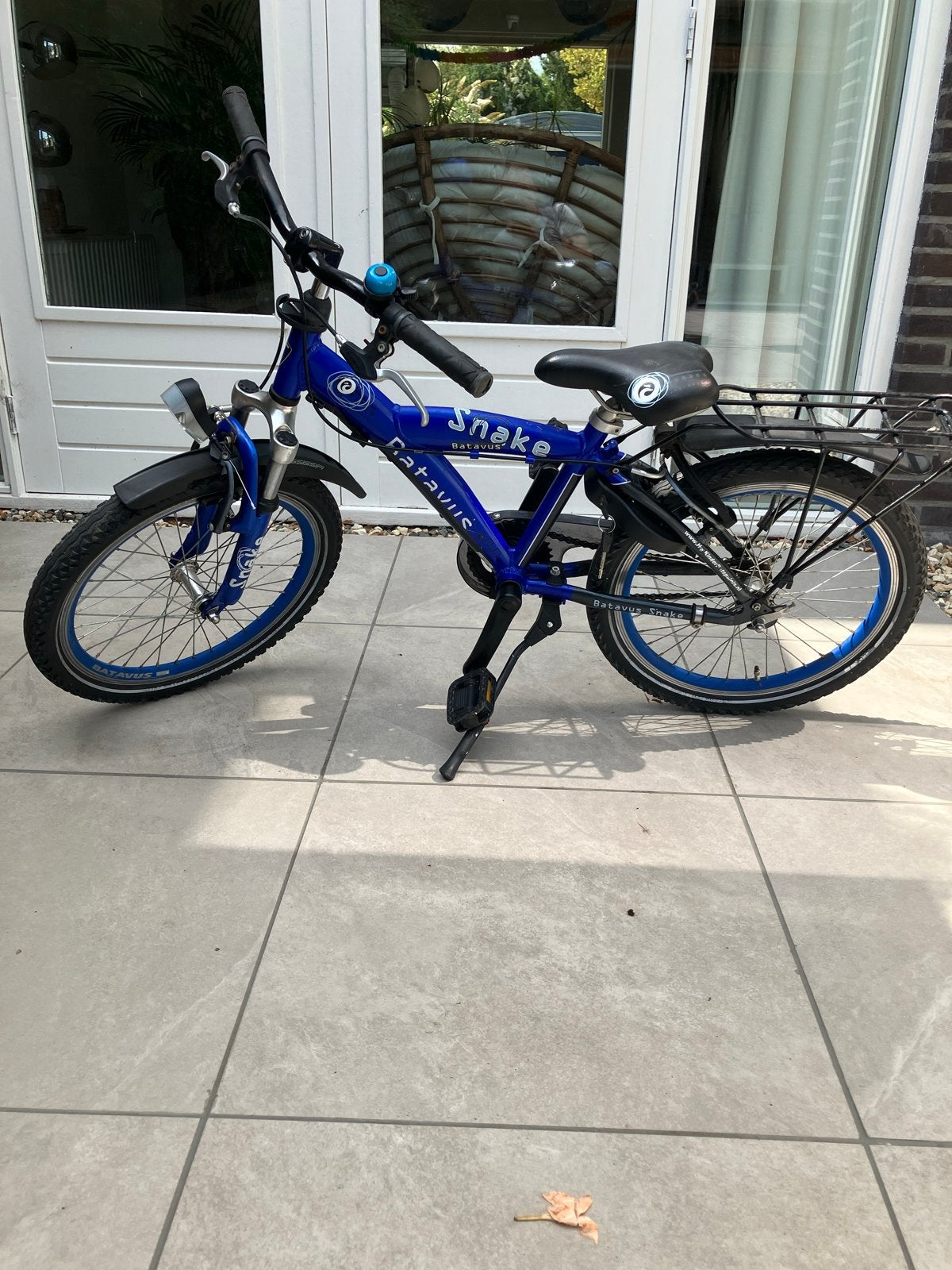 Batavus Snake kinderfiets 20 inch - Blauw, Fietsen en Brommers, Ophalen, Gebruikt, Velgrem, 20 inch of meer