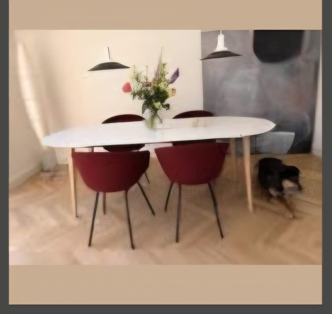 Uitschuifbare Ovale Eettafel - Kave Oqui, Huis en Inrichting, Tafels | Eettafels, 100 tot 150 cm, Ophalen of Verzenden, Zo goed als nieuw