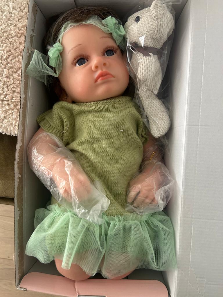 Reborn babypop - Nieuw met alle accessoires, Ophalen, Nieuw, Babypop