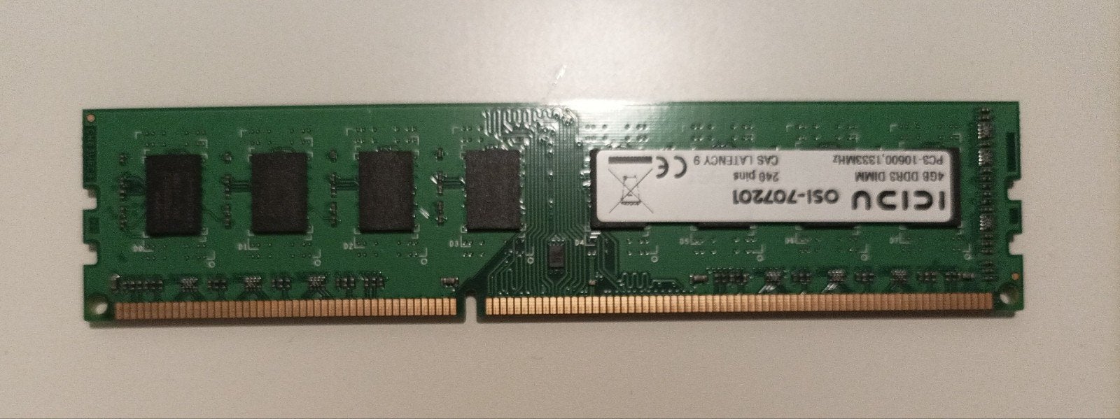 DDR3 4GB Module, Computers en Software, RAM geheugen, DDR3, Ophalen of Verzenden, Zo goed als nieuw, Desktop