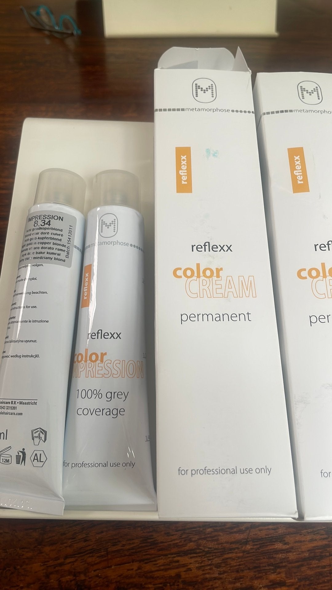 Haarverf,  Reflexx Color Cream 8.34 Licht Goud Koperblond, Ophalen of Verzenden, Nieuw