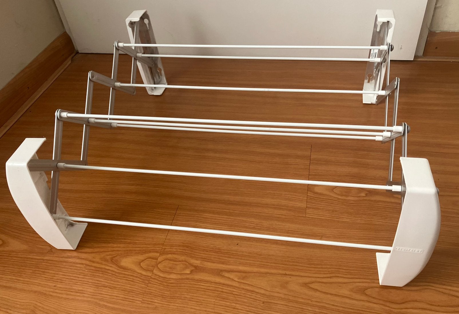 Leifheit Teleclip wasrek wand, uitrekbaar, Tuin en Terras, Ophalen, Zo goed als nieuw, Wasrek