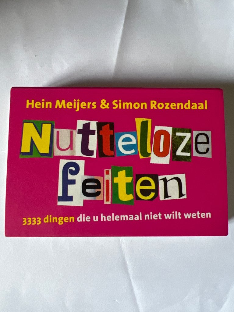 Hein Meijers & Simon Rozendaal – Nutteloze feiten Dligger 70, Ophalen of Verzenden, Zo goed als nieuw, Hein Meijers & Simon Rozendaal