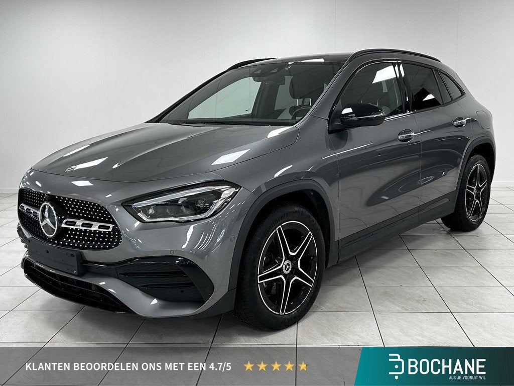 Mercedes-Benz GLA-klasse 250 e AMG Line PANORAMADAK | NAVIGA, Automatische klimaatregeling, 4 cilinders, Leder en Stof, Bedrijf