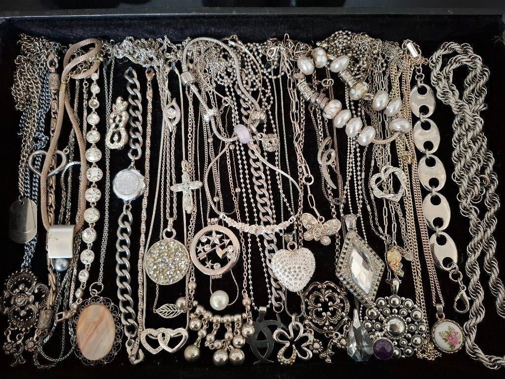 Collectie antieke/vintage sieraden, Verzenden, Overige materialen, Overige typen, Met edelsteen