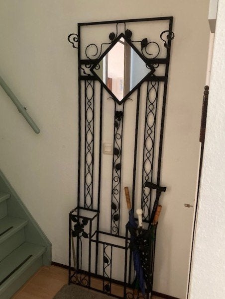 antieke gietijzeren Franse wandkapstok, Huis en Inrichting, Woonaccessoires | Kapstokken, Zo goed als nieuw, Metaal, 150 tot 200 cm