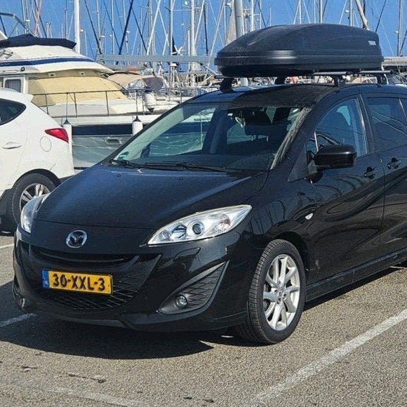 Mazda 5 2.0 GT-line 7-zits 110KW 2012 Zwart Goed onderhouden, Zwart, 4 cilinders, 7 stoelen, Handgeschakeld