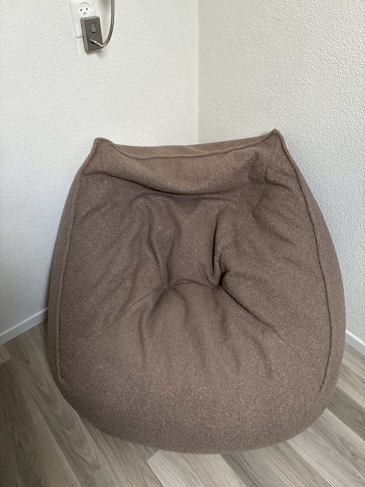 Comfortabele bruine zitzak van Label, Huis en Inrichting, Ophalen, Zo goed als nieuw, Bruin, Zitzak