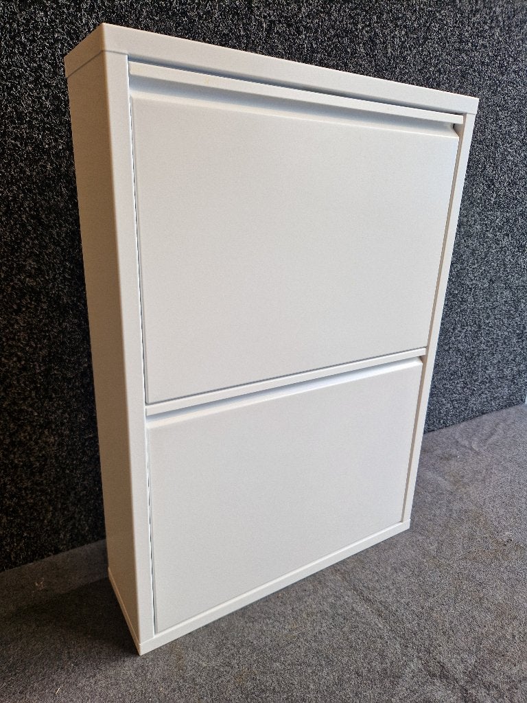 2x Schoenenkast 2 kleppen WIT (nieuw), Ophalen, Nieuw, Modern design